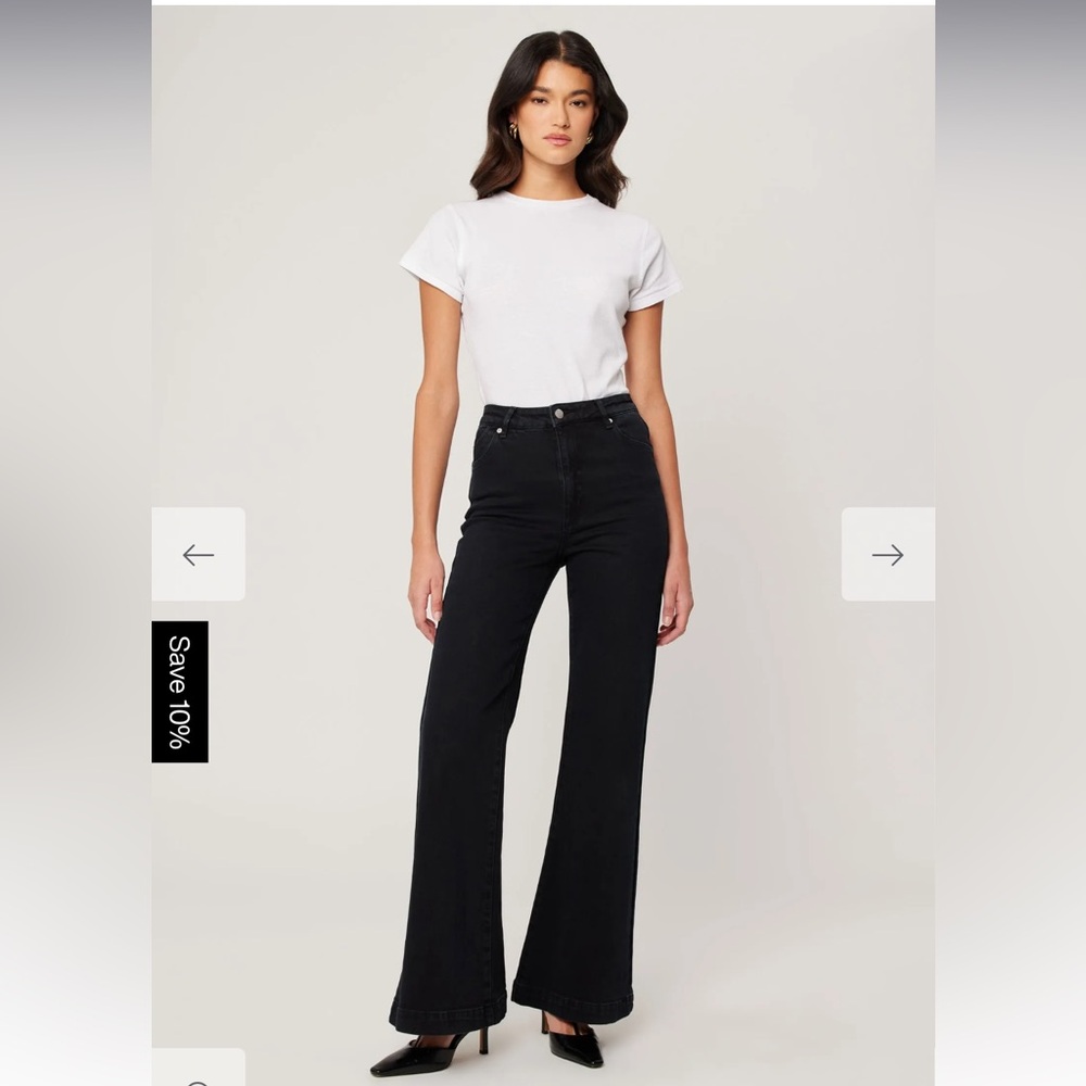Rollas Eastcoast Flare Jeans - Black
